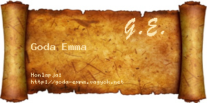 Goda Emma névjegykártya
